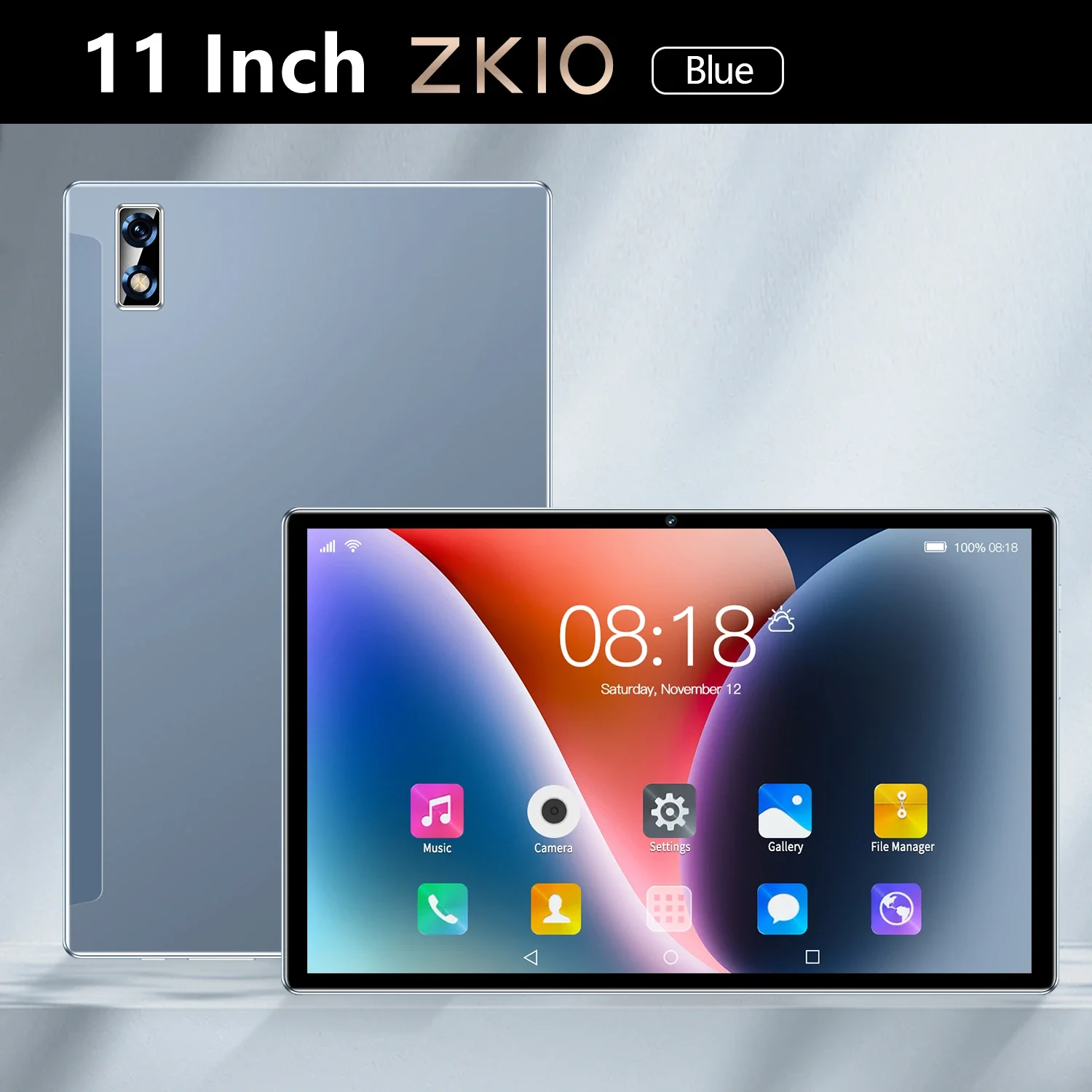 thumbnail image 1 of Tableta PC de 11 pulgadas con Android 12, versión global 2024, 16 GB de RAM + 1 T de ROM, 5G, doble SIM, llamadas telefónicas, GPS, Bluetooth, WiFi, WPS, 1 of 5