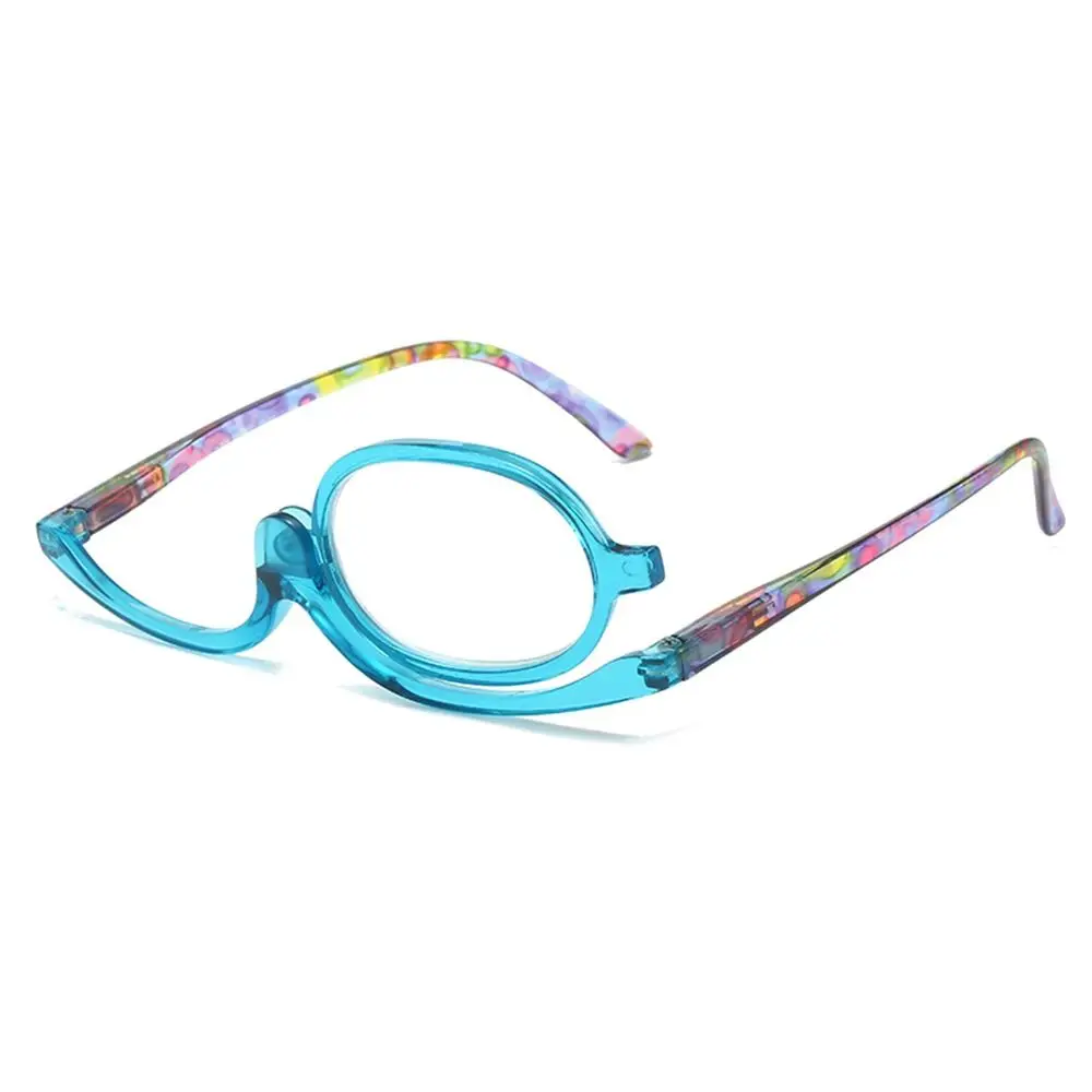 Women Portable Magnifying Rotating Makeup Glasses Flip Down Lenses Colourful Frame Cosmetic Readers Diopter +1.50~+4.0 5