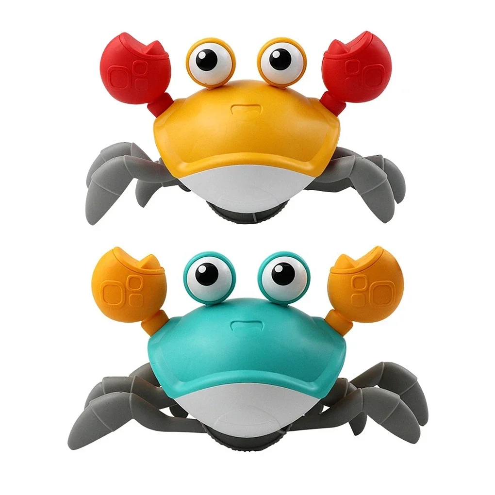 Baby Bath Tub Water Play Crab Toy Clockwork Portable Beach Children Shower Accessory Baby Pulling a String To Learn to Walk 2