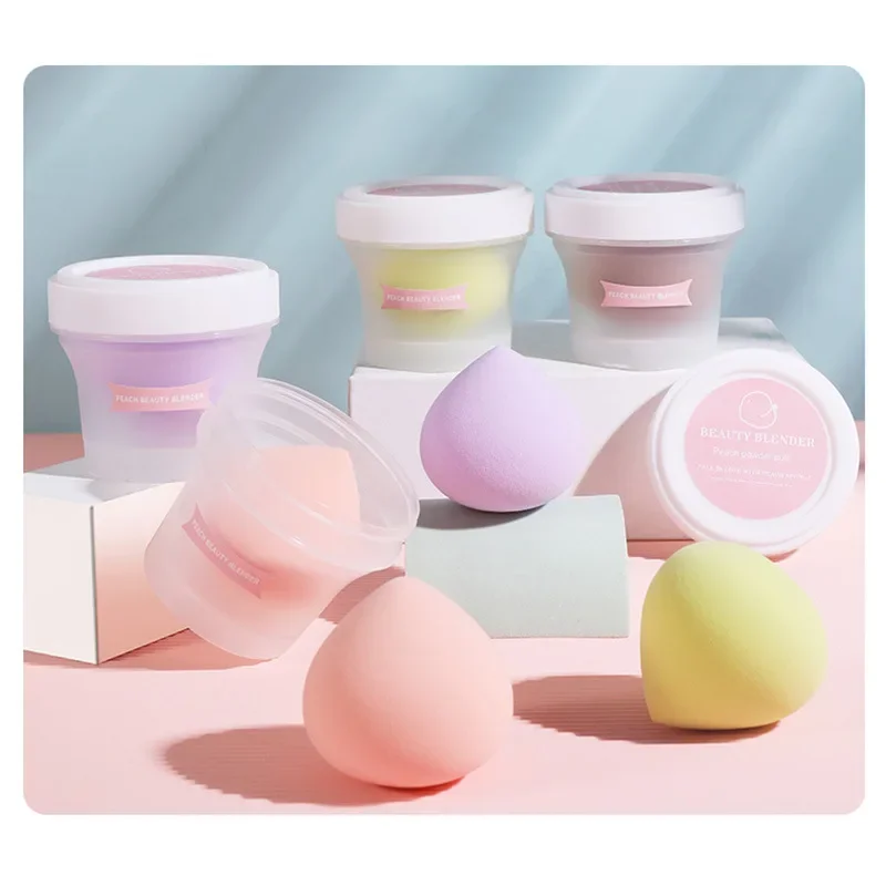 1 Pz Peach Cosmetic Puff Makeup Sponge Cute Foundation Concealer Face Powder Beauty Sponge Cosmetics Tools
