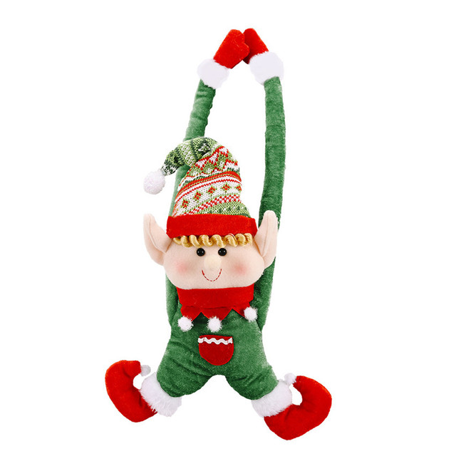 Curtain Buckle Doll Santa Elk Windows Christmas Curtain Decor Christmas Decor For Home Xmas Gift New Year Window Decoration