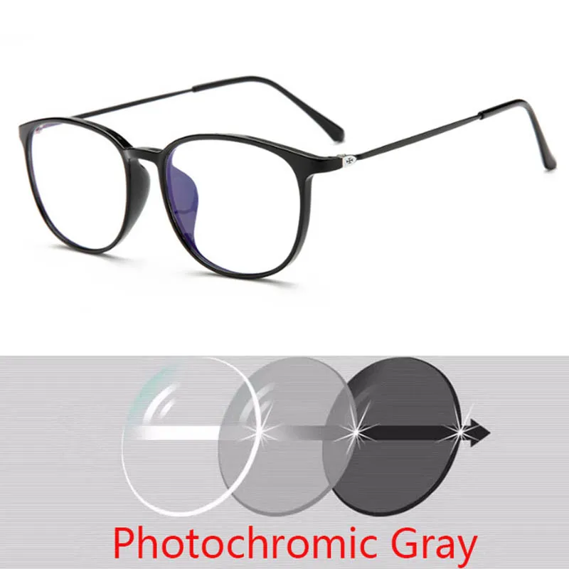Anti-UV Finished Optical Eye Glasses Myopia Lens For Women Men Sun Photochromism Eyeglasses Degree Oculo -0.5 -1.0 -2.0 To -6.0 2