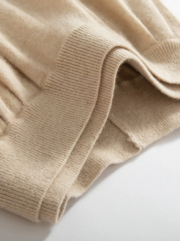 Cashmere Skirt on Model