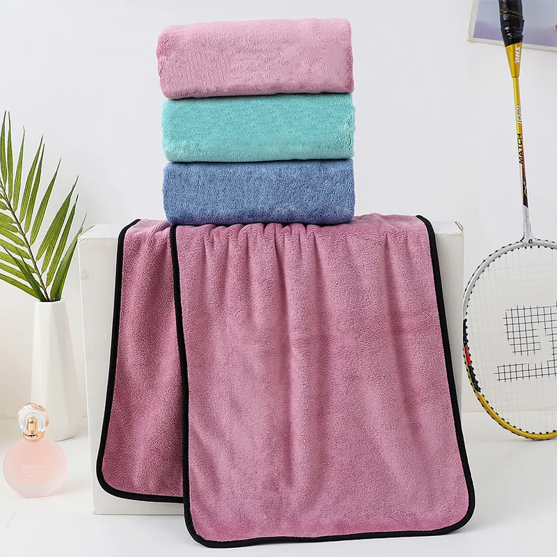 ultra-fine Fiber Sports towel Soft and Oversized towel Suitable for fitness Quick Drying sweat absorption Beach sports towel 4