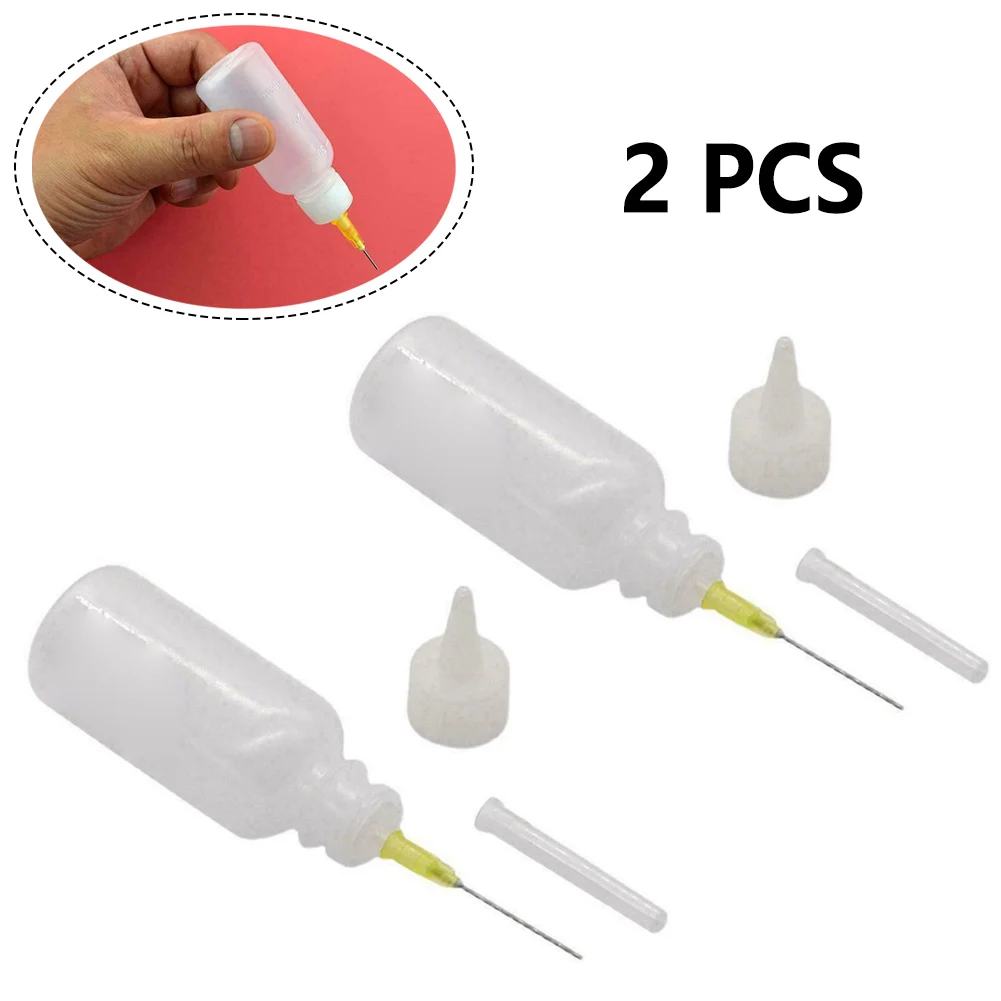 With Needle Flux Bottles 2pcs 50mL Pine Perfume Tip Vent Alcohol Bulk Perfume Dispensing Bottle Engine Oil Sol