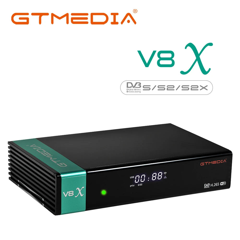 GTMEDIA V8X HD 1080P H.265 Satellite Receiver DVB-S/S2/S2X Built-in WIFI CA card Scart sup For spain Italy Poland digital tv decoder satellite tv receiver digital tv converter box