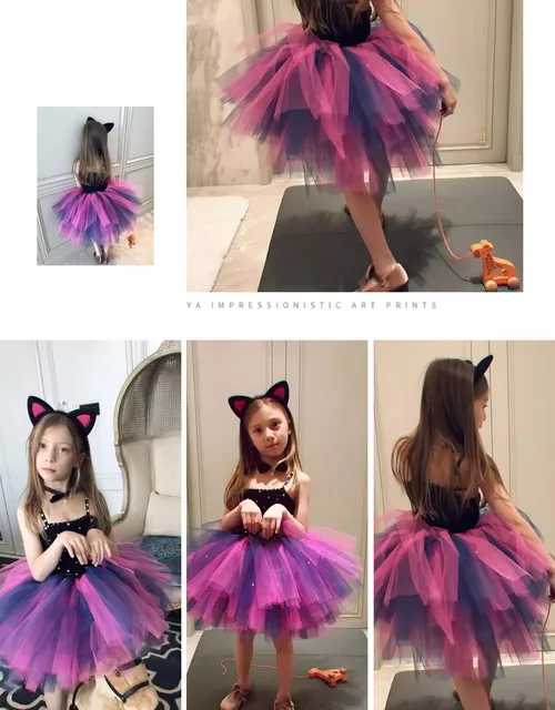 Costume gatto nero per neonate vestito Tutu animale bambini Cosplay Pet  festa di compleanno bambini vestito di Halloween - AliExpress