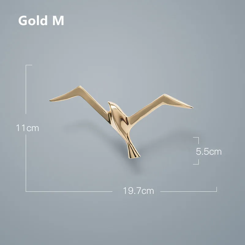 الفاخرة النحاس النقي النورس تمثال الجدار الشنق الم...