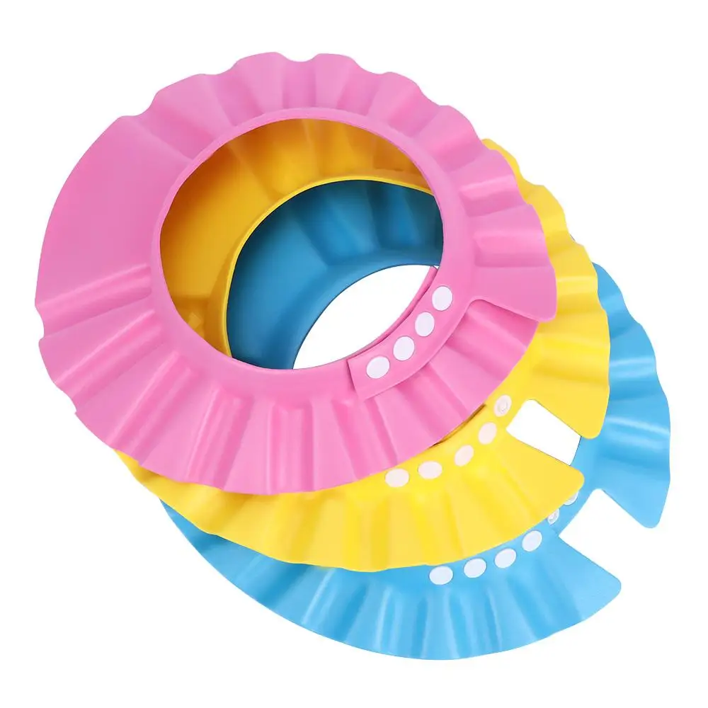 Adjustable Soft Kids Shampoo Hat Wash Hair Shield Bathing Shower Cap