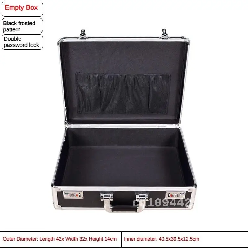 Portable Small Size Aluminum Toolbox with Lock and Password Suitc 3