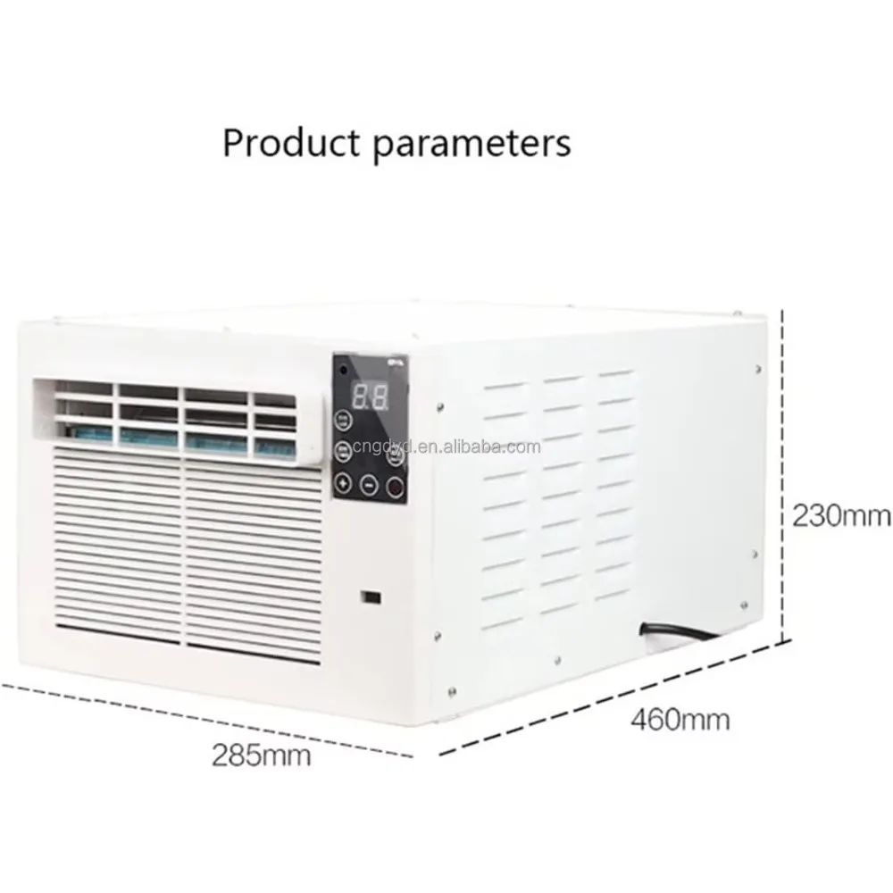 Climatiseur portable 280W avec minuterie, refroidissement instantané, mini compresseur 1881 BTU pour extérieur, maison, dortoir, camping-car, blanc 2