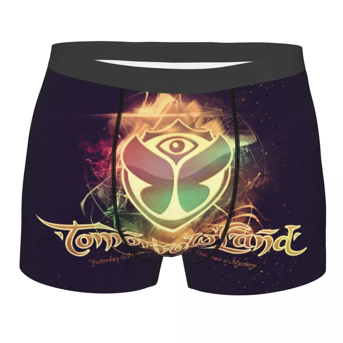 

Tomorrowland Flag Boxer Shorts For Men 3D Printed Sexy Male Underwear Panties Briefs Soft Underpants