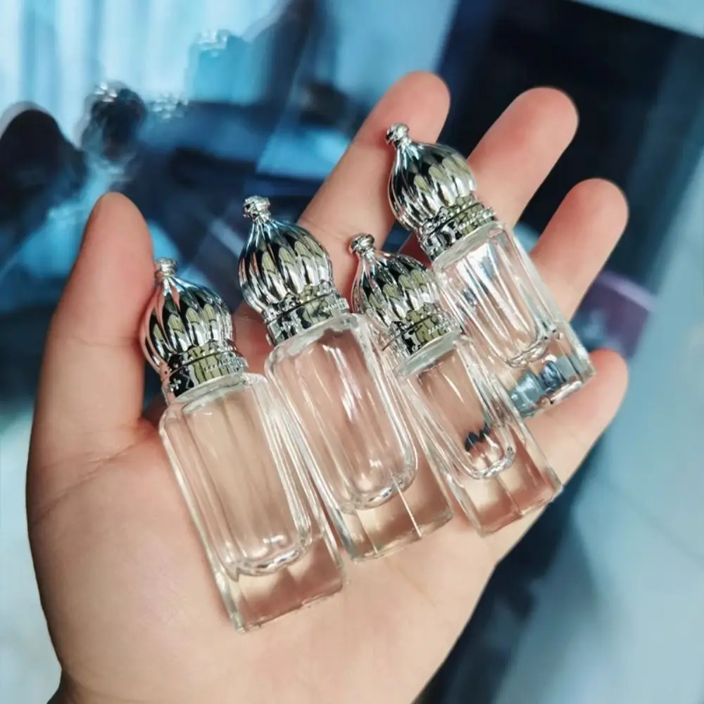 Empty Perfume Roller Ball Bottles Portable Mini Vintage Essential Oil Bottles Thicken Bottom Transparent Roll-on Bottle Travel