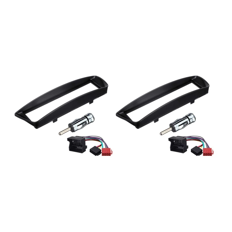 

2 шт., автомобильная панель-Рама для радио, 1 Din, CD, DVD, Dash, Audio, внутренняя крышка для Citroen C1, для Toyota Aygo, для Peugeot 107