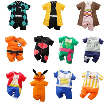 Vestiti per neonato Pagliaccetto anime per bambini Costume per neonato Estate Abbigliamento da arrampicata traspirante Tuta cosplay per neonato 1