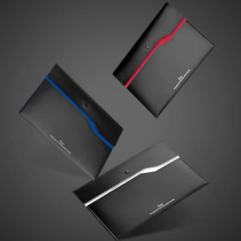 File Bag Office Folder Binder Folder Fizz Filing Product A4 File Folder Office Desk Organizer 2-layer File Bag Office Supplies