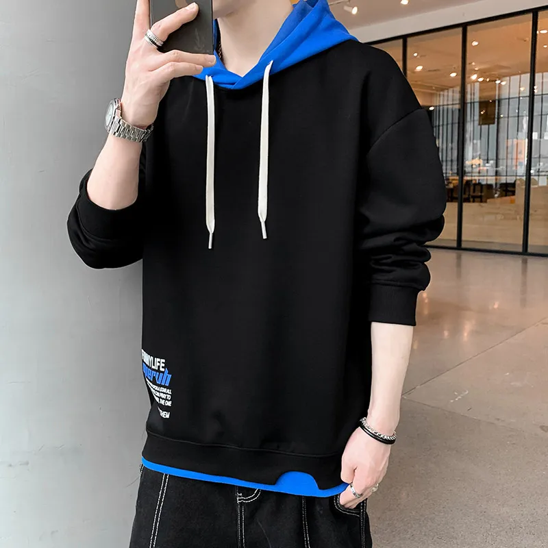 

Hoodies For Men Spring And Autumn New Casual Hooded Sweatershirt Daily Male Pullover Top Long-Sleeve Harajuku Streetwear Clothes