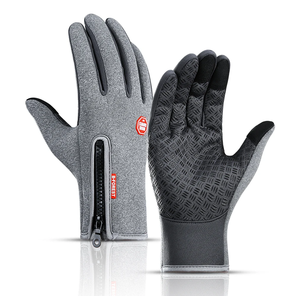 Cycling Gloves Men Women Waterproof Windproof Touch Screen Bike Warm Gloves Cold Weather Running Sports Hiking Ski Mitten