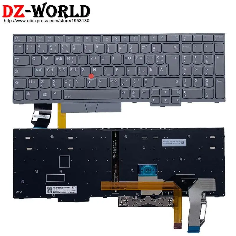 Teclado de Retroiluminação Cinza para Lenovo Lenovo Thinkpad T15 Gen1 g2 P15s Gen2 g1 Laptop is it cz jp de Reino Unido tw Ndc be kr Tuf Csc Japonês - Imagem 6