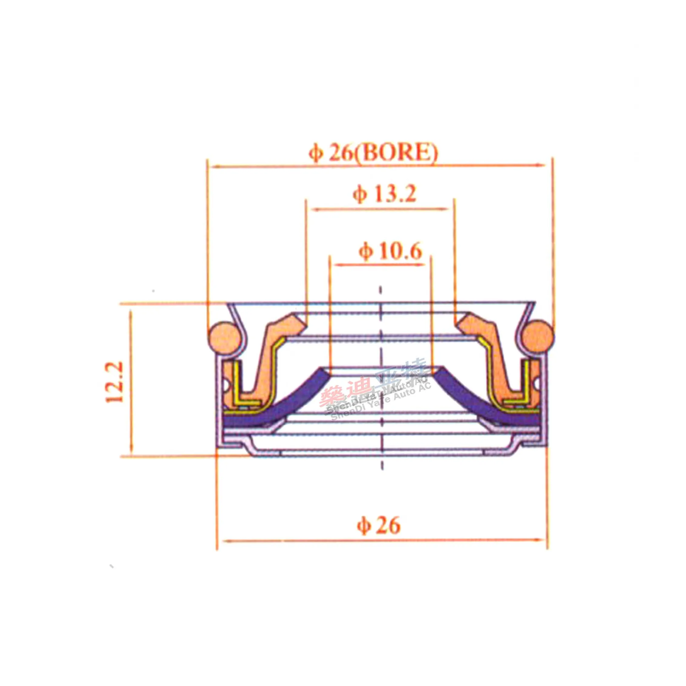 Auto Air Conditioning Compressor Shaft Seal Stamps Oil Seal for SD508 Deawoo V5 GM V5/V7 Air Pump Gasket Repair Parts o ring seal set,rubber seal ring,water pump seal kit,engine transmission seal