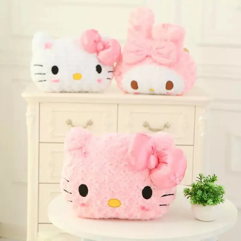 

Sanrio My Melody Hello Kitty Kawaii плюшевая мягкая игрушка кукла КТ Кот мультфильм аниме фигурка Милая Подушка Декор для комнаты мягкие