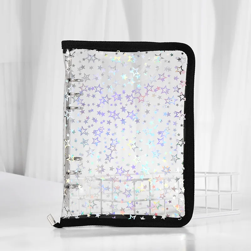 Red Star Glitter DIY Binder for Photocards and Planning