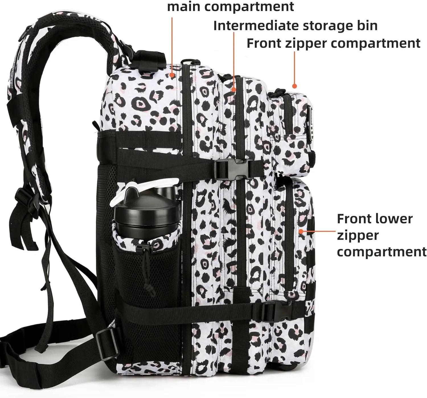 Large 45L 3P Tactical Backpack Hiking Bag Pack Outdoor Sport Backpack Waterproof Climbing Rucksack Camping Hiking Bag Mochila 5