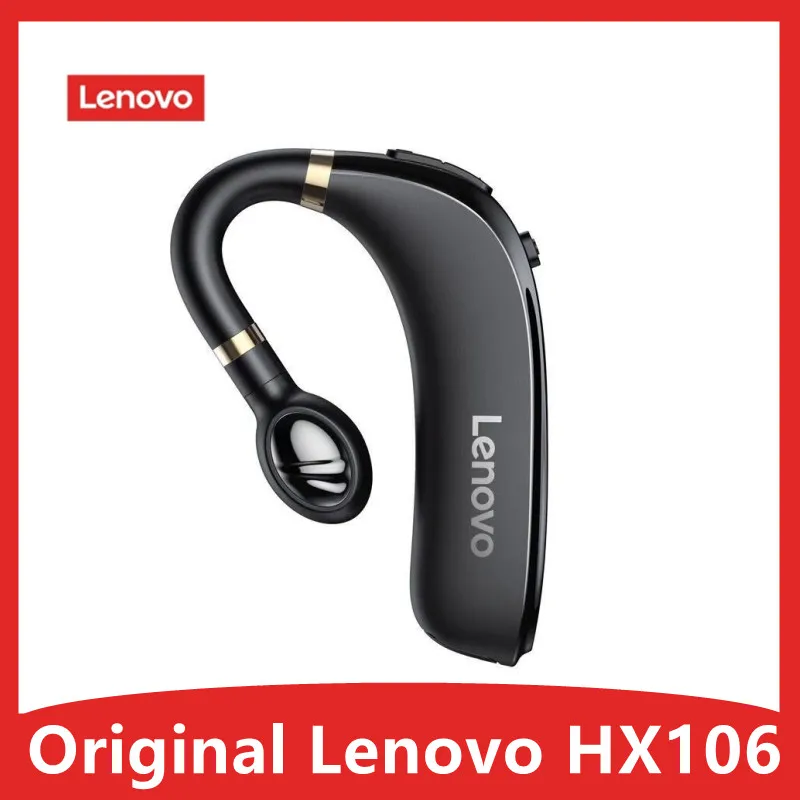 Original Lenovo HX106 Bluetooth Earphone Pro Ear Hook Wireless 5.0 Earbud With Microphone 40 Hours For Driving Meeting |