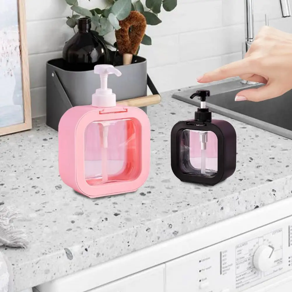 Wide-mouth Liquid Dispenser Transparent Hand Wash Dispenser Leak-proof Transparent Soap for Bathroom Kitchen Sink