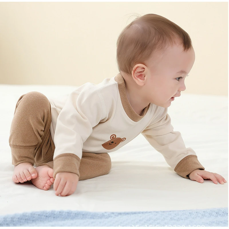 Children's Thermal Underwear Baby Kids Toddler Seamless Long Sleeve Warm Winter Clothes for Girls Boys Pijama Homewear