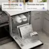 900 CFM Range Hood Stainless Steel 36 inch Kitchen Hood Vent With 4 Speeds Touch Panel Control LCD Display and Remote / 2 P 4