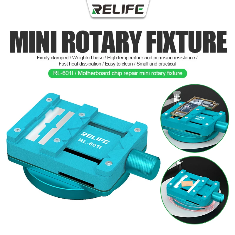 

RELIFE RL-601I Mini Fixture Motherboard Chip BGA for Mobile Phone PCB Multi-function Clamp IC Murization Tin Planting Table Jig
