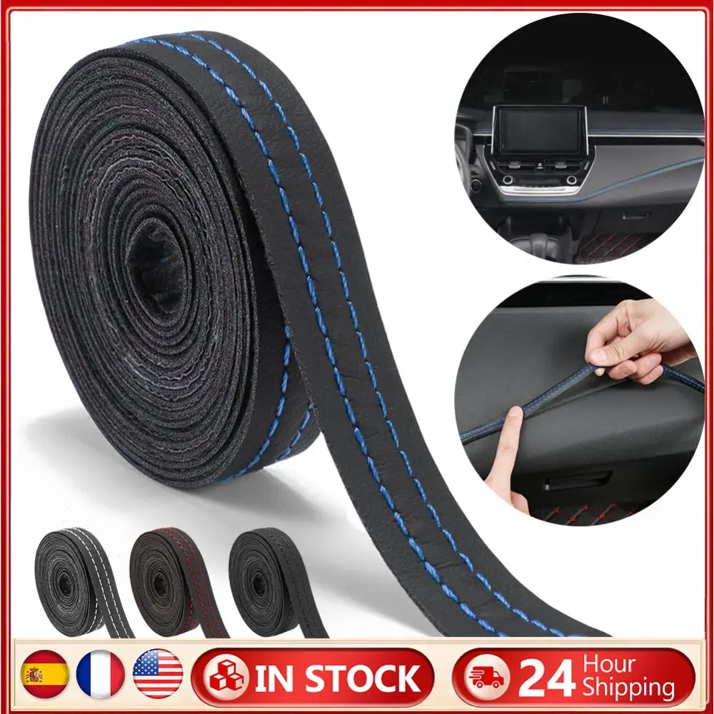 PU Leather Car Dashboard Decorative Line Strip