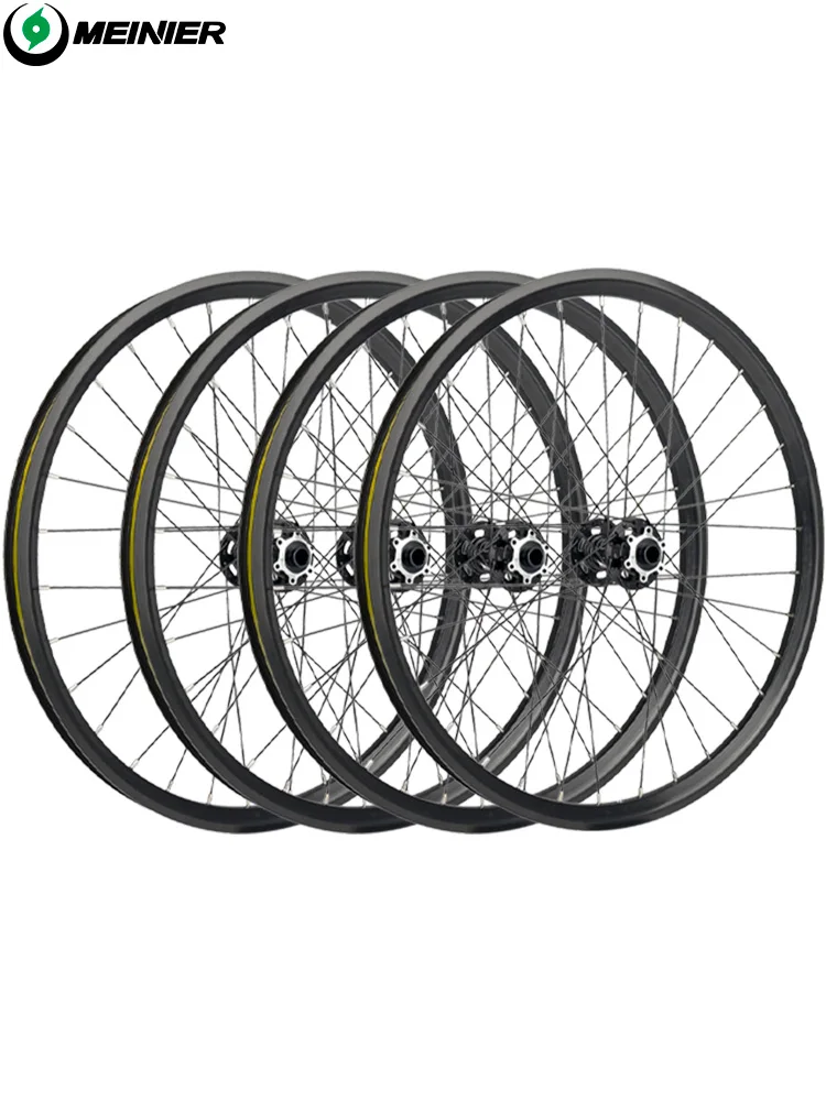 24 pouces vtt roue de vélo AM 32mm large jante moyeu 142 à axe 148mm 6 cliquets frein à disque vélo roues
