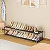 Long Shoe Rack 2 Tier Save Space Sturdy Wide For Closet Entryway Mudroom Garage