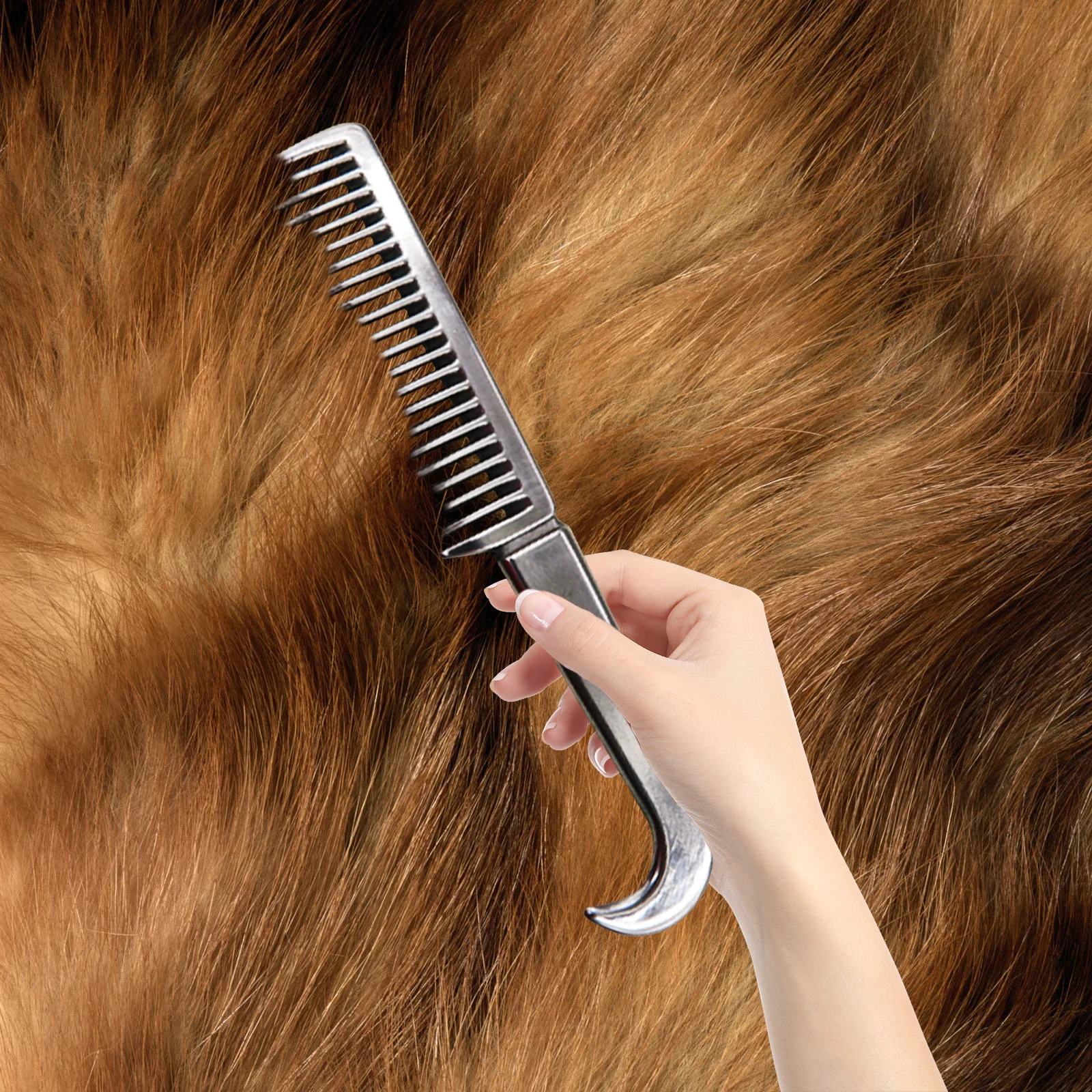 Horse Comb Mane Tail Pulling Comb Metal Horse Grooming Comb Tool Long Hair Short Hair Massage Comb Horse Riding Equipment 3