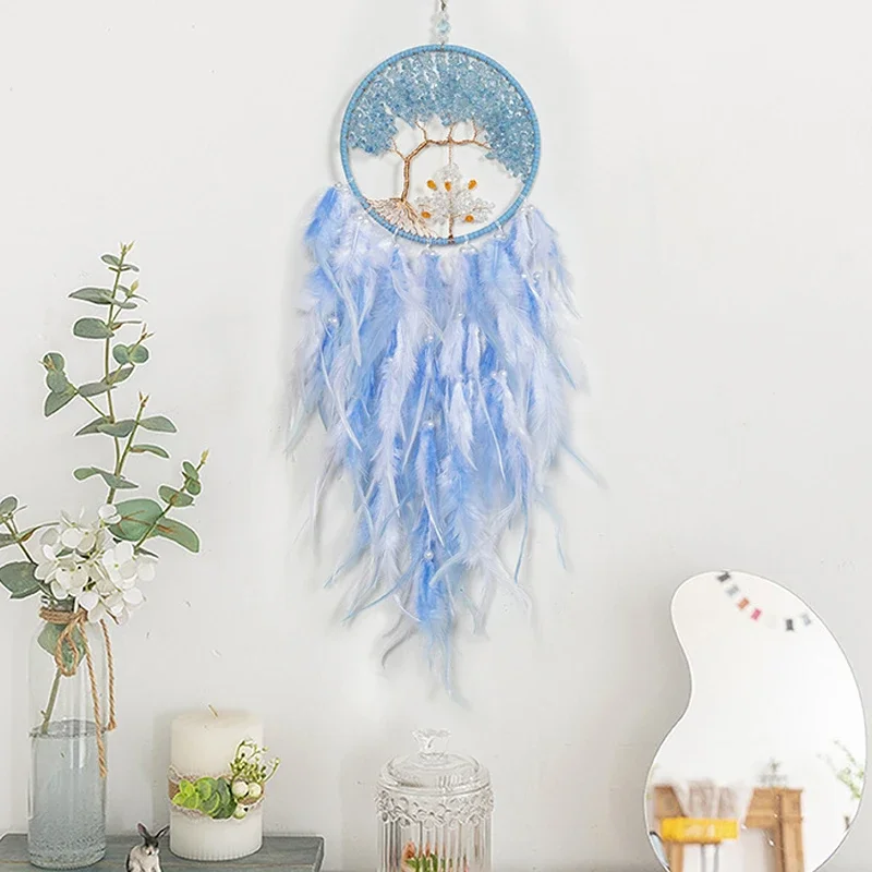 Dream Catcher Tree Of Life Wall Hanging Decor Wind Chimes Boho Decor Dreamcatcher Ornaments For Home Decoration Children's Room wind chimes,wind chime,dream catcher wall decoration