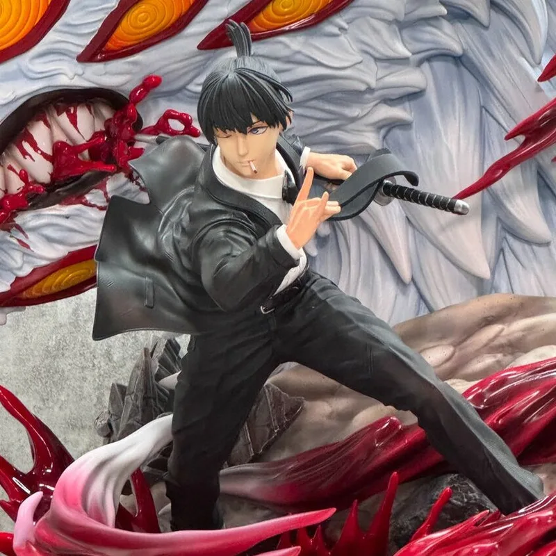 Niren Studio Chainsaw Man Hayakawa Aki With LED 1/6 Resin Statue