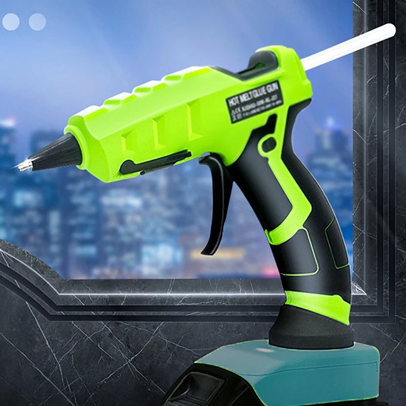 Cordless Hot Glue Gun for Makita 18V Battery Glue Stick Set for Arts DIY Electric Hot Melt Gun Repair Tool with 30pcs 7mm