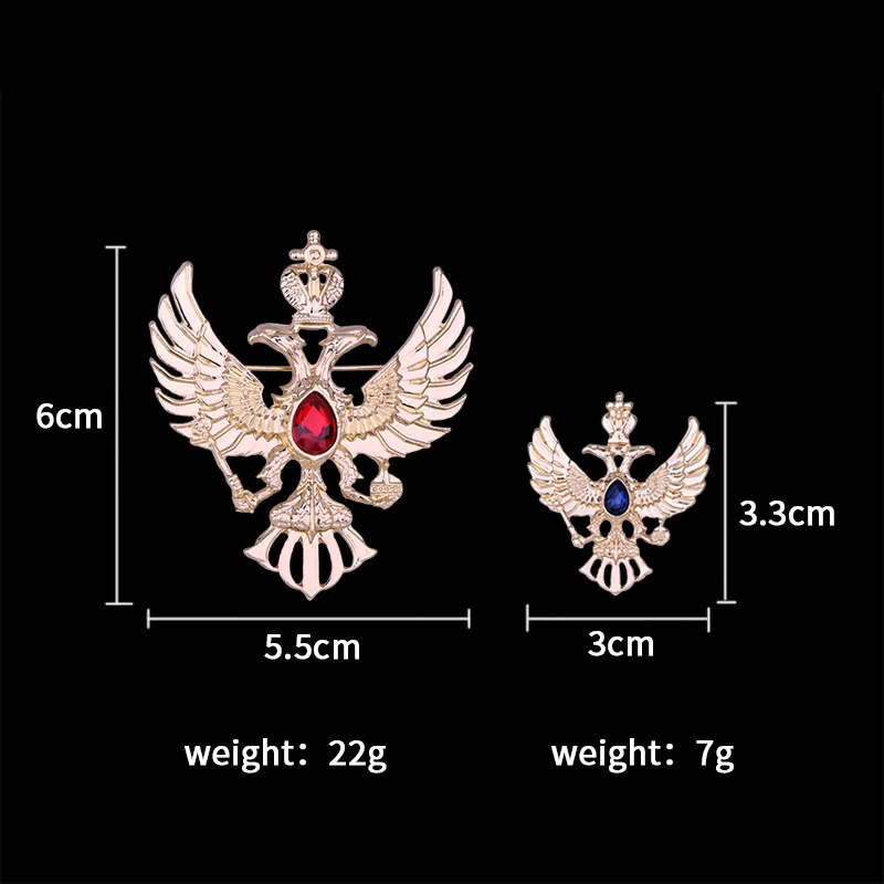 MAYIYAHO Retro Dier Eagle Wings Broche Metalen Vogels Badge Kraag