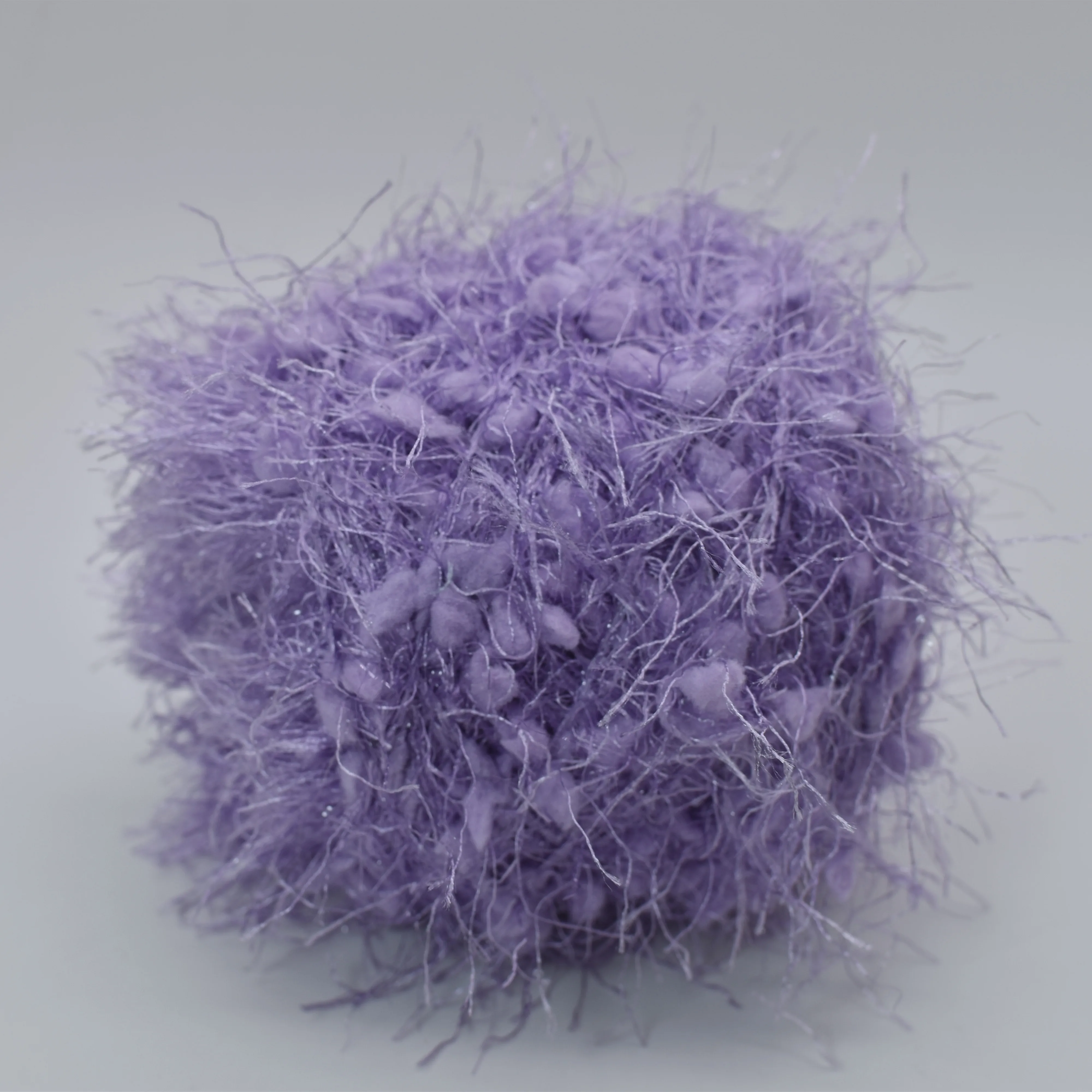 16 Colors - Glitter Silk Pom Pom Plush Yarn 100g Fancy Crochet Yarn Hand Knitting Yarn art  Wool Yarn for Knitting and Crochet 5