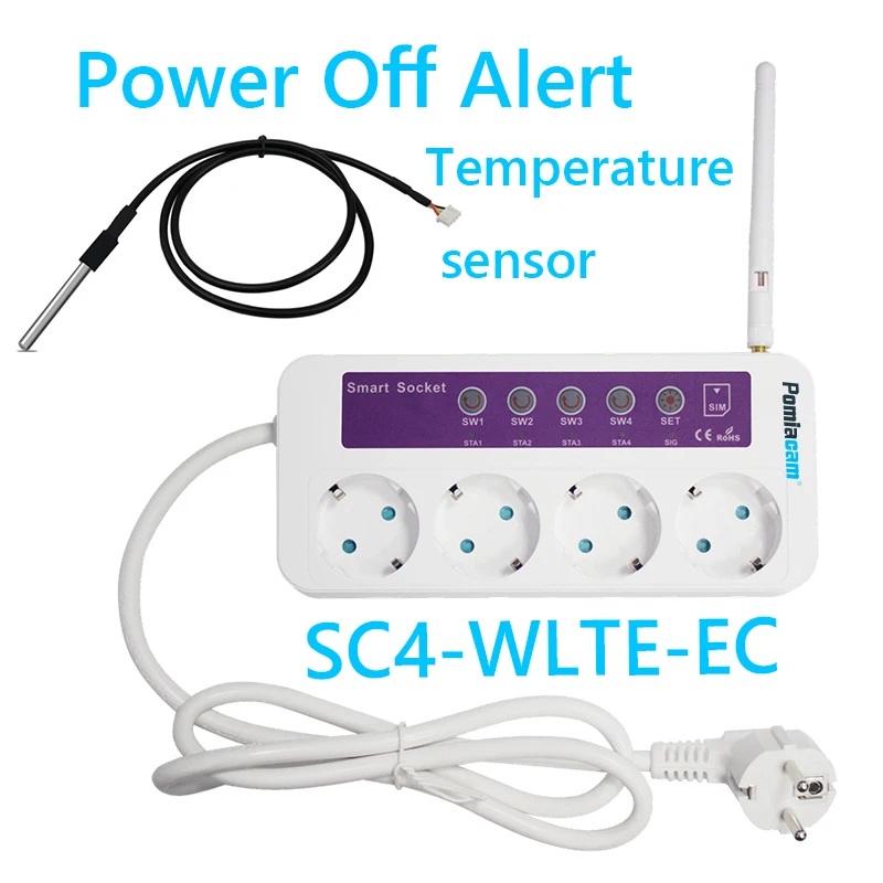 SC4-GSM 4G Ʈ    ġ ÷  , 4 ä Ʈ, 16A SMS, µ  ɼ