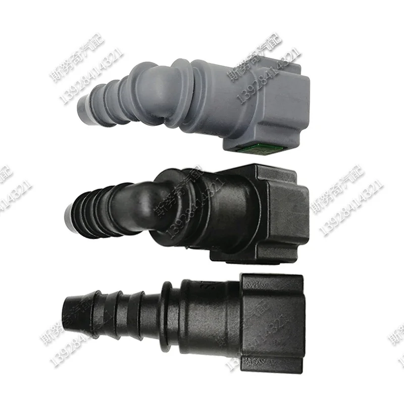 D8 8mm ID8 universal Fuel pipe fittings Auto Fuel line quick connector female plastic connector 90 degree 10pcs a lot