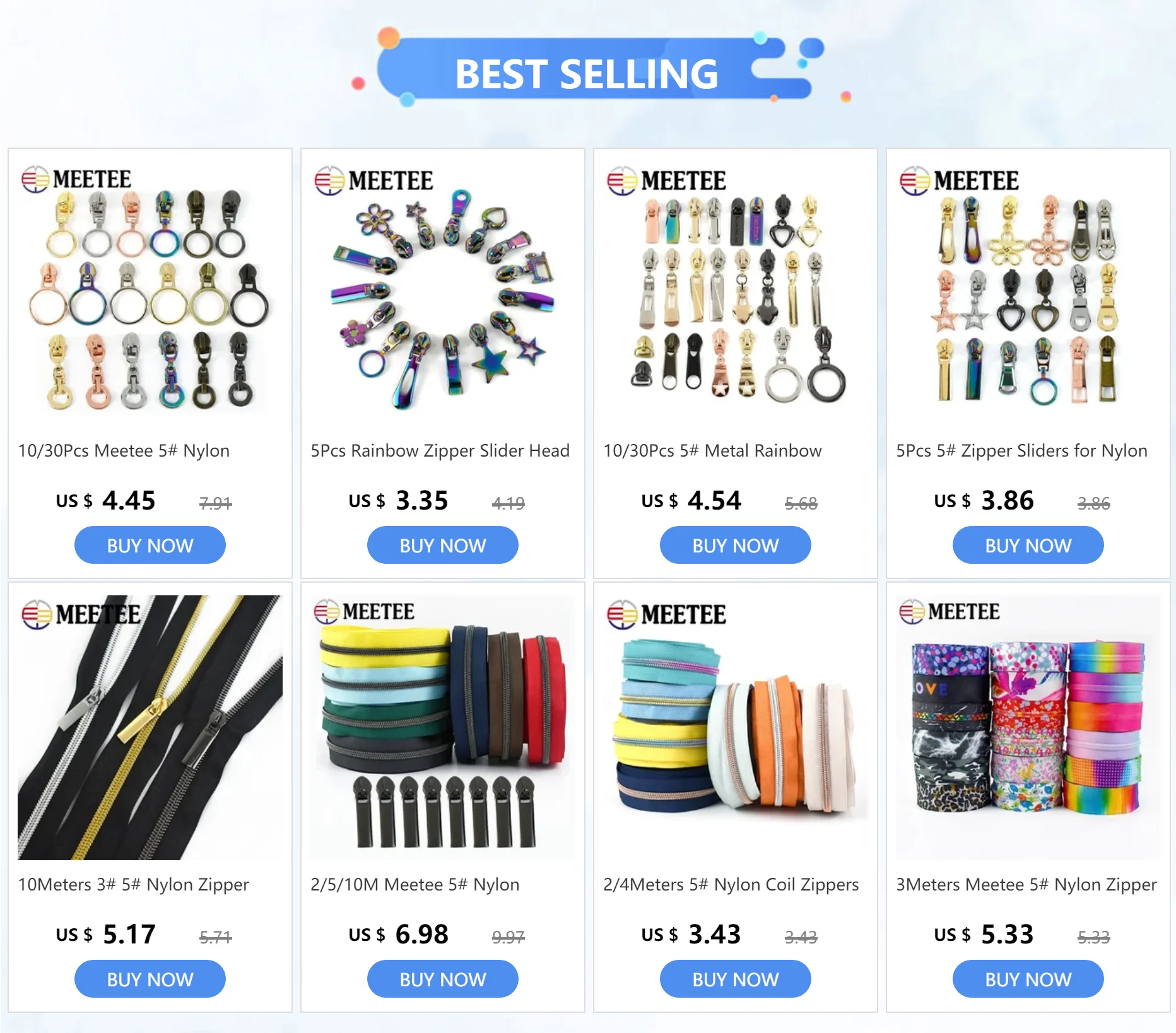 Description Picture 2 of item5/10/20Pcs 3# 5# Decorative Zipper Puller Slider for Nylon Zippers Bag Clothes Backpack Rainbow Zip Head DIY Sewing Accessories