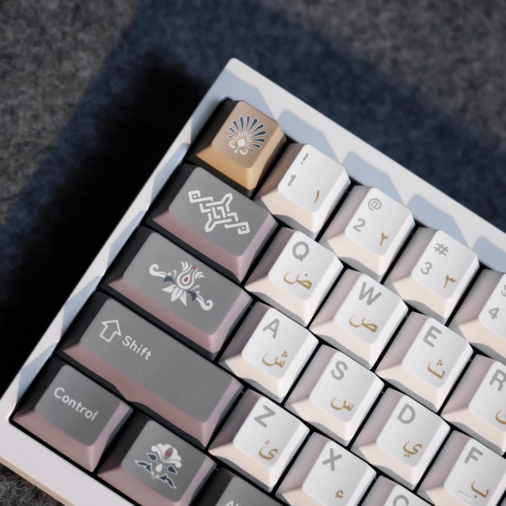 Gmk Alhambra Tema Keycap Grupo Pbt Custom Retro Keyboard Cap Perfil Cereja Acessórios de Teclado Mecânico - Imagem 6