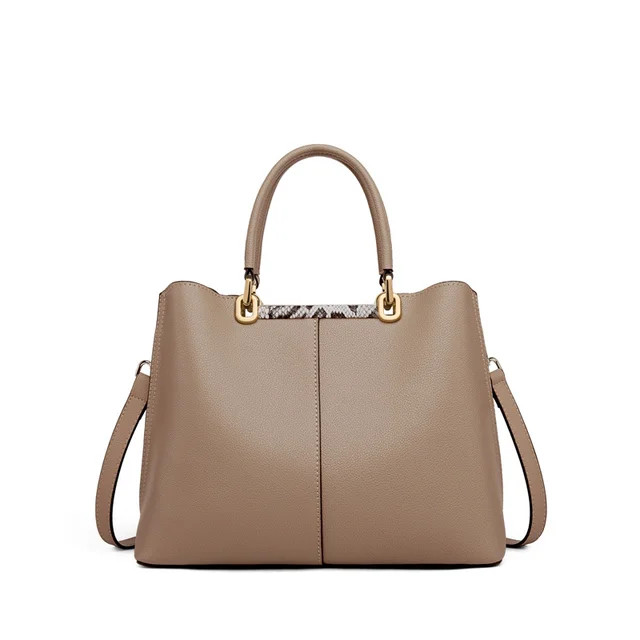 Limited Full 100% Genuine Leather Women's ShoulderTote Bags Luxury Roomy Commuting Handbags Qulaity Solid Purses #SC892 4