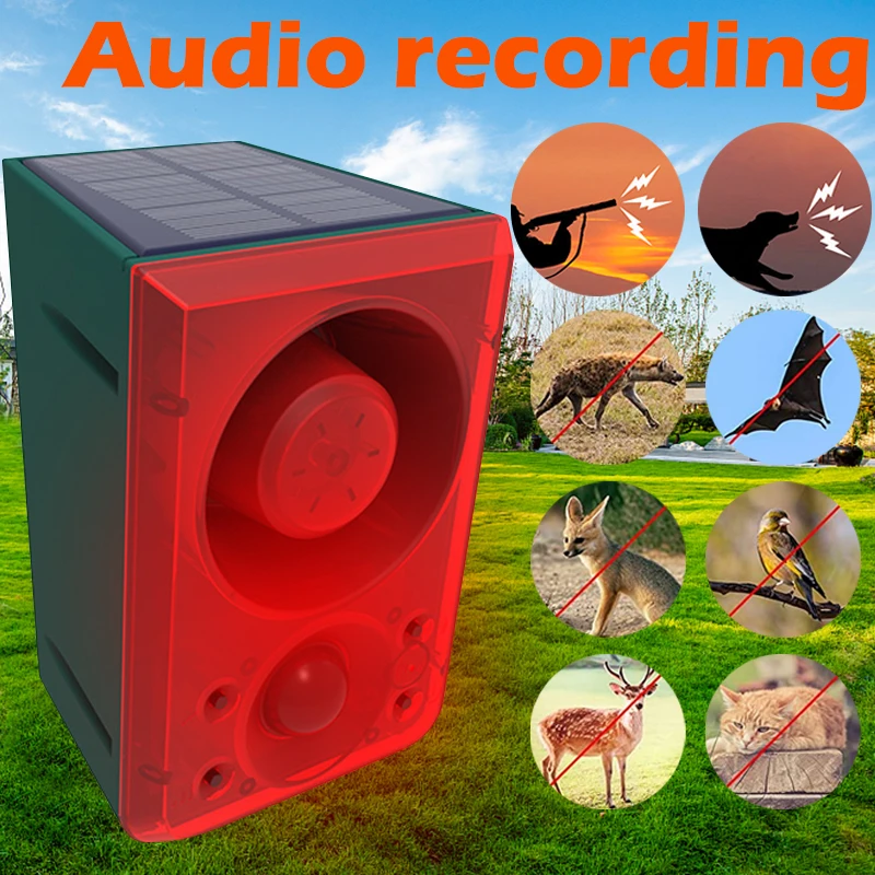 Répulsif Solaire Ultrasonique pour Animaux, Télécommande, Sanglier, Souris,  Oiseaux, Effrayant, Pelouse, Jardin, Cour, Ferme - AliExpress