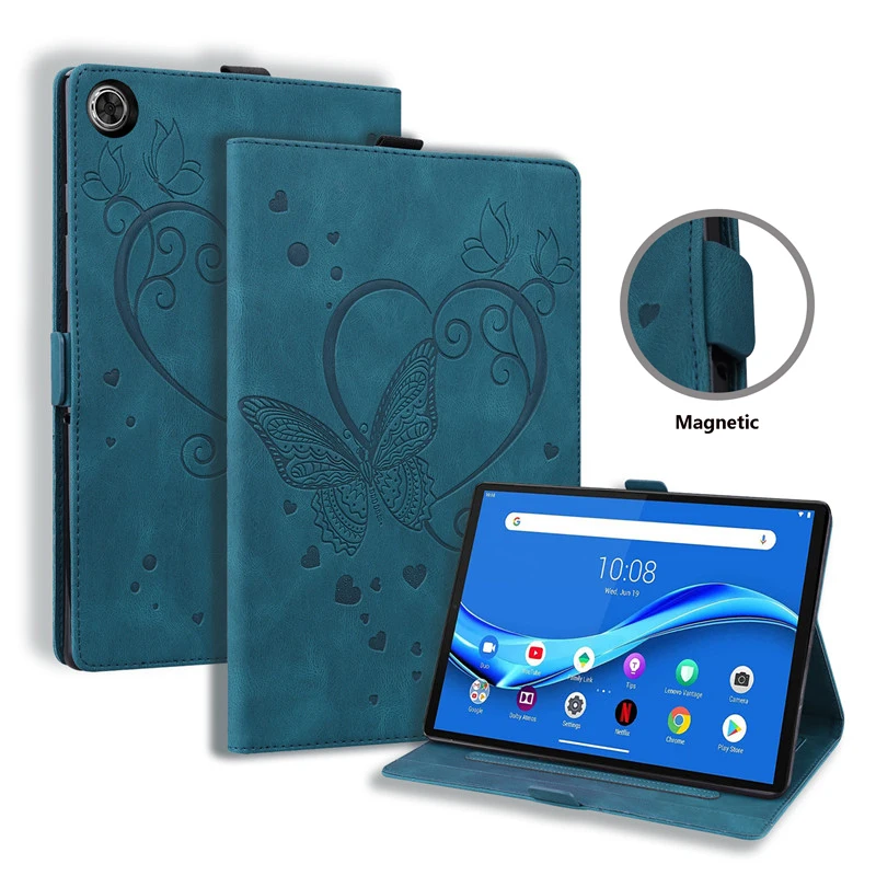 For Funda Lenovo Tab M10 Plus Generation 3 Case Cute Butterfly Flower