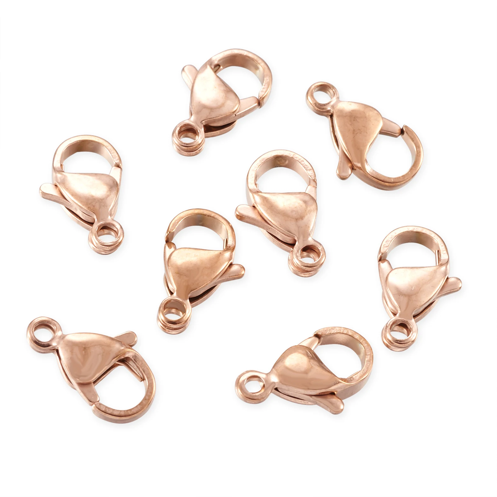 

10pcs/lot Jewelry Findings 304 Stainless Steel Lobster Clasp Hooks For Jewelry Making Necklace Bracelet Chain DIY Accessories
