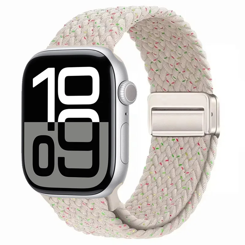 Nylon Braided Magnetic Strap for Apple Watch - Comfortable and Stylish Design